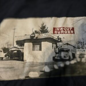 In-N-Out Burger 75th Anniversary Graphic Tee navy xl